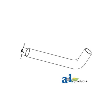 A & I Products Radiator Hose, Lower 15" x2.5" x2.5" A-532676R1